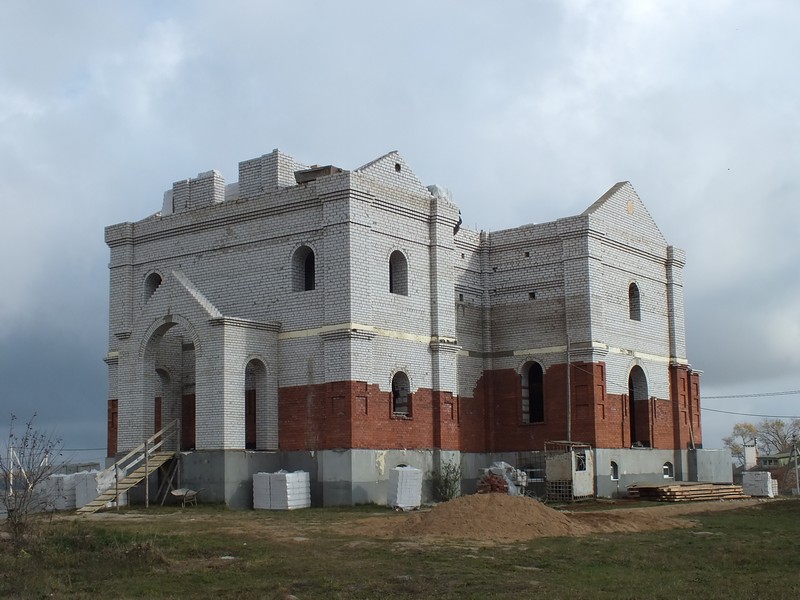 Строительство храма в Озерицкой Слободе